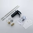 thumbnail image 5 of Deck Mount Type Bathroom Faucet, Classic Design with Pop Up Drain and Waterfall Spout for Standard Sinks, 5 of 5