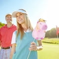 thumbnail image 3 of Funda para Cabezal de Palo de Golf Doble con Peluche de Carpincho Rosado y Abeja, 3 of 4