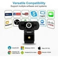 thumbnail image 2 of EIMELI 1080P Full HD USB Webcam For PC With Microphone / FHD Desktop Laptop Web Camera, 2 of 7