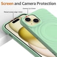 thumbnail image 3 of For Iphone 15 Wave Texture Magsafe Magnetic Liquid Silicone Phone Case, 3 of 5