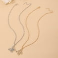 thumbnail image 4 of SIfdSeng Collier Papillon pour Femmes Rétro Mode Été Personnalité Tempérament Ajouré Plein Diamant Chaîne de Clavicule Papillon pour Femmes, 4 of 4