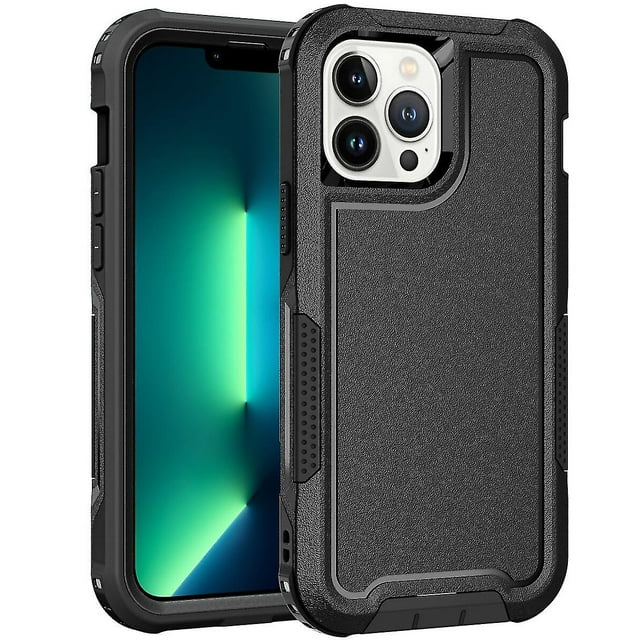 Estuche de carga inalámbrica para iPhone 14 Pro Max, protección para cámara, protección en las cuatro esquinas y protección para botones.