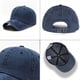 thumbnail image 3 of Gorra de béisbol con visera solar para mujer, de mezclilla lavada en la calle, de color sólido, personalizada, para hombre, 3 piezas, 3 of 6