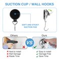 thumbnail image 4 of Khdrvok Gancho adhesivo para copa de corona de vacío de alta resistencia para colgar, ganchos para toallas para batas de 13 libras, fácil de instalar y quitar, súper succión para cocina, baño y baño (, 4 of 5