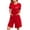 Red, variant on RXMEKW Valentine's Day Print Pajama Robe for Women with Front Zipper and Pockets, Long Sleeve Knit Housecoat for Lounge Wear and Sleepwear