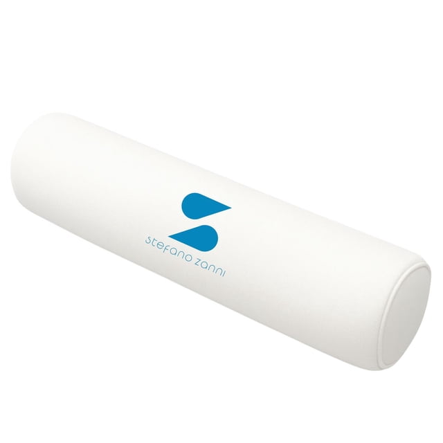 Cojín Para Cama De Masajes Cilíndrico 60x13cm Blanco + Funda Regalo Blanca - Stefano Zanni