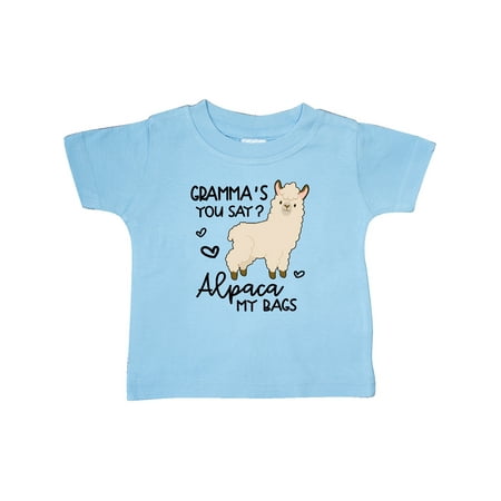 

Inktastic Gramma s You Say Alpaca My Bags Gift Baby Boy or Baby Girl T-Shirt
