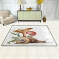 thumbnail image 2 of Dreamtimes Watercolor Autumn Snail Area Rug, 36"x24" Mushrooms Non-Slip Washable Indoor Door Mat, Absorbent Floor Mat for Bedroom Kitchen Entryway Bathroom, 2 of 7