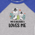 thumbnail image 4 of Inktastic Zebra My Babushka Loves Me Boys or Girls Baby Bodysuit, 4 of 5