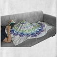thumbnail image 6 of Rainbow Mandala Soft Flannel Fleece Blanket, Boho Rosette Pattern with Hearts and Star Ornamental Oriental Composition, Cozy Plush for Indoor and Outdoor Use, 50" x 60", Multicolor, by Ambesonne, 6 of 6