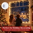 thumbnail image 5 of (1-Pack) Window Suction Cups with Hooks, Christmas Light Suction Cup Clips with Wire Slots, Clear Removable No‑Drill Suction Light Holders, for Home Window & Glass Door Decoration, 5 of 9