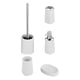thumbnail image 3 of Juego de 5 accesorios de baño, soporte para cepillo de , jabonera, taza multiusos, botella de loción vacía, organizador de almacenamiento para Blanco Sunnimix Organizador de baño, 3 of 6