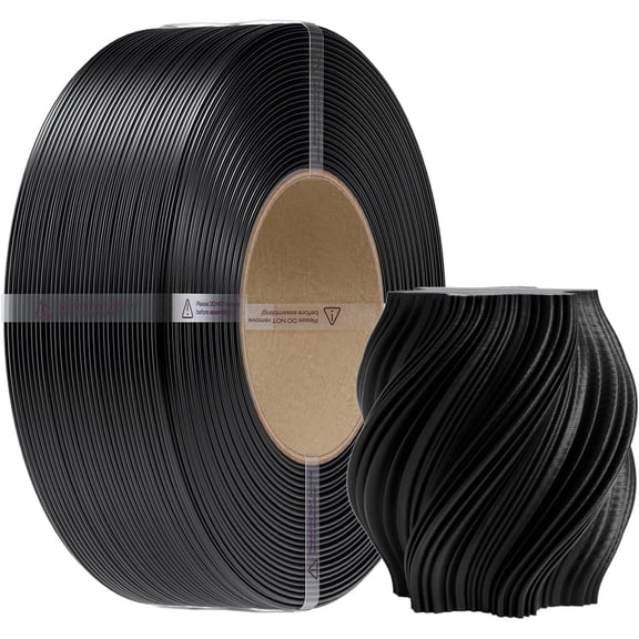 Creality CR-PETG 3D Printer Filament Refill 1.75mm, 1kg/2.8lb High Toughness Refill for Resuable Spools,Black