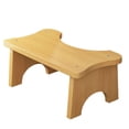 thumbnail image 1 of Ergonomic Wooden Toilet Stool: Non-Slip, Space-Saving Design for Comfort!, 1 of 11