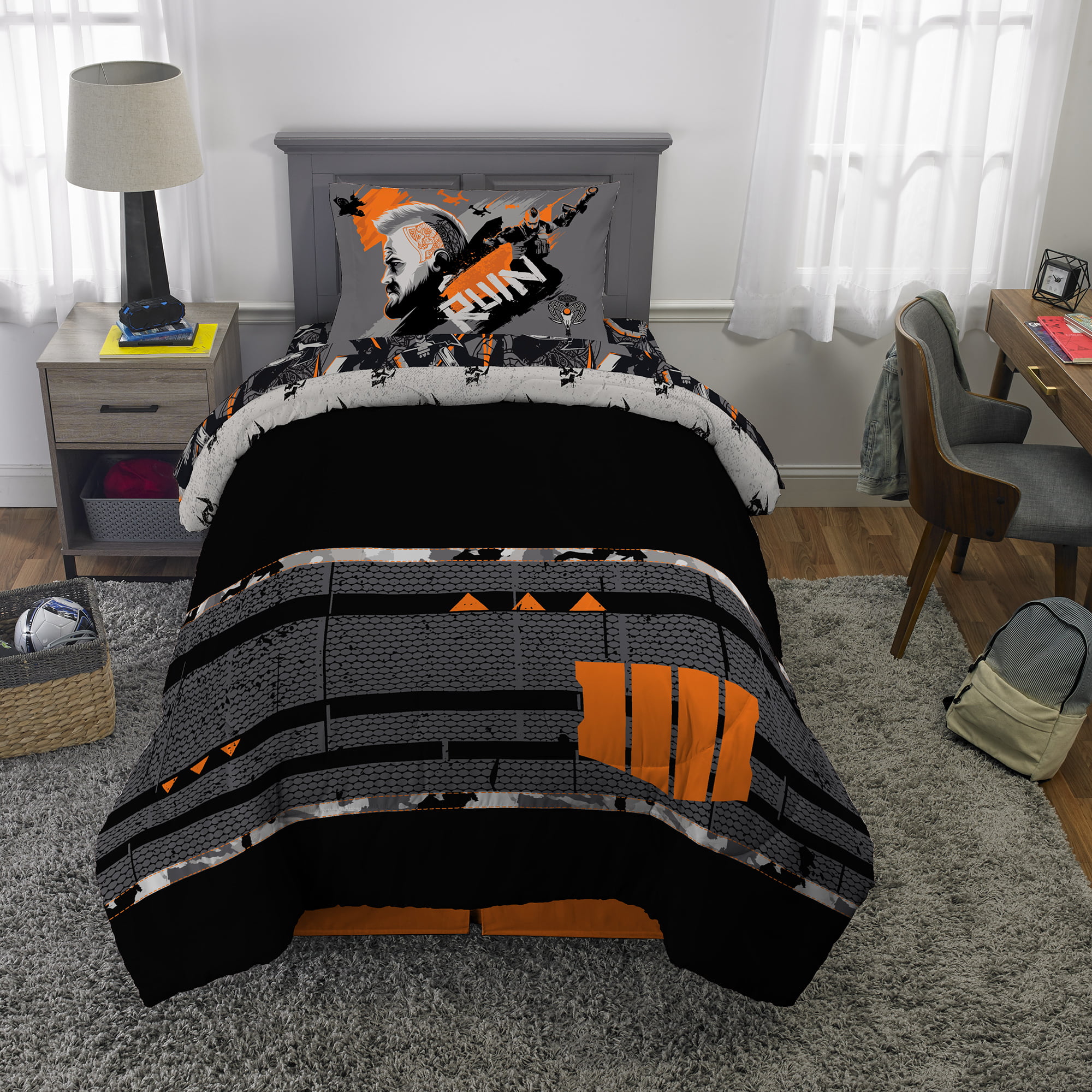 Call Of Duty Black Ops 4 Reversible Comforter Polyester