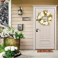 thumbnail image 5 of Outfmvch Room Decor Artificial & Flowers Spring Leaf Wreath Artificial Home Decoration Wreath Front Door Flowers, 5 of 9