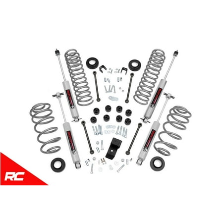 Rough Country Lift Kit compatible w/ 1997-2002 Jeep Wrangler TJ N3 Shocks Suspension (Best Lift For Jeep Tj)