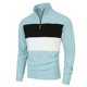 thumbnail image 1 of Blusa y camisa de cuello alto de manga larga para hombre, estilo británico, estilo retro, con cremallera, manga larga, jersey de temperamento, blusa de poliéster para hombre, 1 of 8