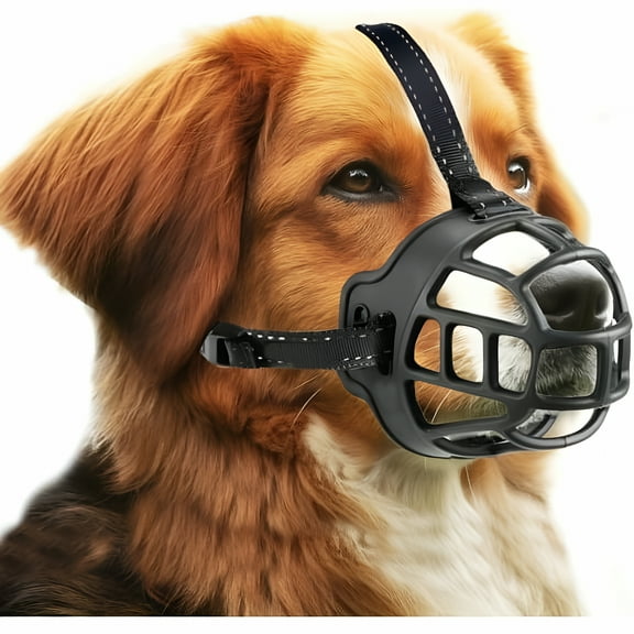 BESTSKY Dog Muzzle for Small, Medium and Large Dogs with Adjustable Straps Size 1, Black