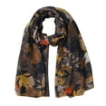 thumbnail image 5 of Hontri Chiffon Scarf in Clearance, Women Shawl Paris Yarn Autumn Print Scarves Scarf, Female Black One Size, 5 of 8