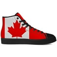 thumbnail image 4 of Aidianart Womens Canada Flag High Top Shoes High Top Canvas Sneakers Size 5.5, 4 of 5