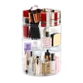 thumbnail image 1 of Organizador De Maquillaje Giratorio De 360 ​​Grados En Blanco Y Negro, Soporte Cosmético De Estilo Simple, Vitrinas Para Baño, Tocador Y Dormitorio Speravity  HA025109-02, 1 of 5