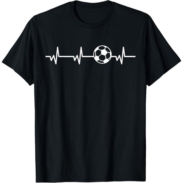 Soccer Heartbeat Ball - Camiseta divertida para el jugador del fútbol