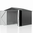 thumbnail image 7 of NETAJE 7.4'x7.4' Outdoor Metal Storage Shed with Updated Frame Structure and Lockable Doors for Backyard Garden Patio Lawn, 7 of 7