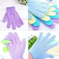 thumbnail image 5 of Shower Exfoliating Gloves Hand Exfoliating Glove Body Scrubber Loofah Washing Gloves Deep Cleansing Sponge for Shower, Spa, Massage and Body Scrubs, Dead Skin Cell Remover, 5 of 6