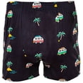 thumbnail image 2 of Happy Shorts Boxers de hombre tejidos - Estilo americano, algodón, estampados Vacation M (Medium), 2 of 3
