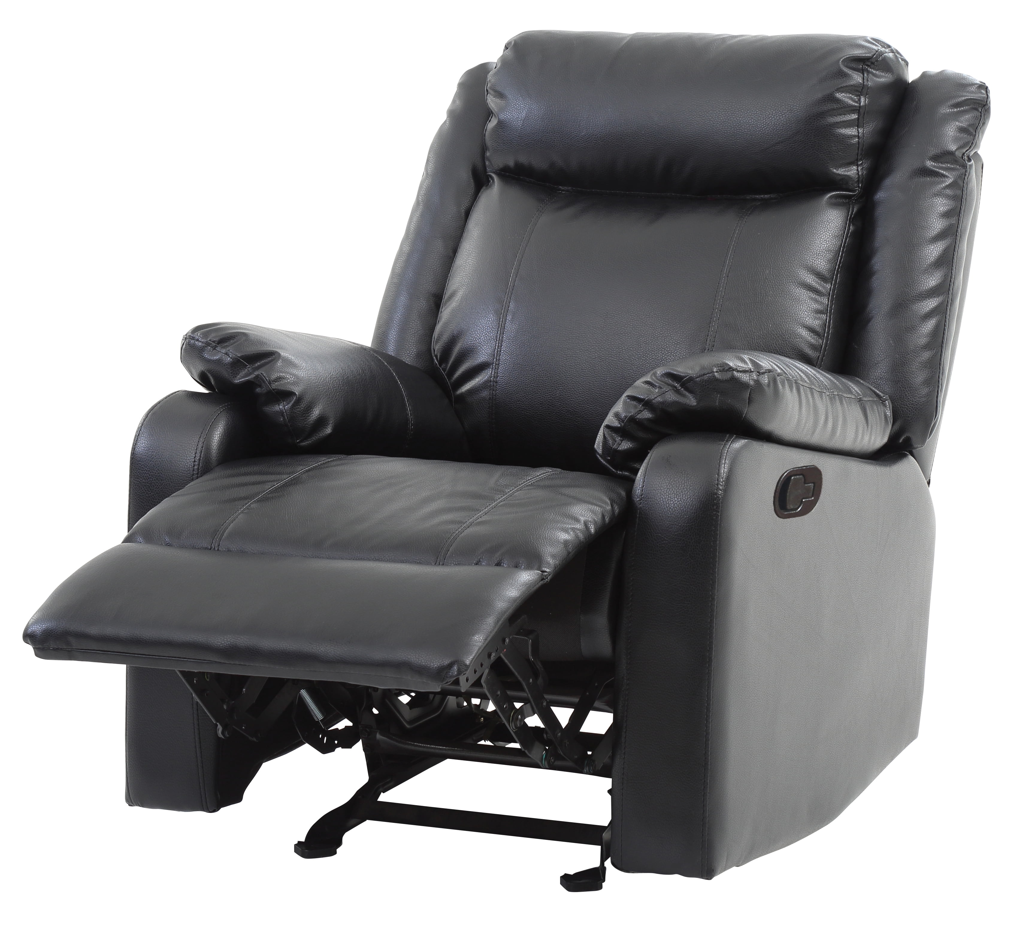 Glory Furniture Ward Rocker Recliner in Black Color