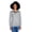 Light Grey Heather, variant on Apparel 5538 Women's Pulse Performance Quarter Zip Hoodie-Black-L