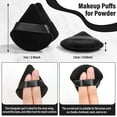 thumbnail image 4 of ZeenArt Triangle Powder Puff, Washable Makeup Puff, Wet and Dry Use Beauty Makeup Tool, 20 Pcs, 4 of 9