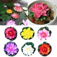 thumbnail image 5 of 7.2inch Artificial Water Lily Floating Lotus Flower Pond Aquarium Decor Multicolor, 5 of 9
