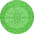 thumbnail image 1 of Ahgly Company Indoor Round Medallion Green Traditional Area Rugs, 8' Round, 1 of 1