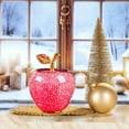 thumbnail image 4 of SLYNSHome Crystal Apple Figurine Paperweight Christmas Gifts for Women Men,Glass Apple Collectible Ornament for Home Table Holiday Decor - Pink, 4 of 7