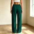 thumbnail image 4 of RFQWOVSR Women Casual Wide Leg Sweatpants Drawstring Waist Loose Joggers Athletic, 4 of 5