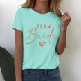thumbnail image 4 of Womens Tops Short Sleeve Thread Neck Loose Fit Casual Lightweight Work Blouse Tees Oversized Tshirts, 4 of 4