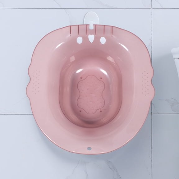 LOLIPPYY Plastic Sitz Bath Basin with Ergonomic Design for Comfortable Personal Care - 1 Set