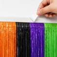 thumbnail image 5 of Cififendec Halloween Metallic Tinsel Fringe Curtain, 78.74"×39.37", Colorful Shiny Foil Door Streamer for Entryway Door Party Photo Booth Kithchen Decor, 5 of 5
