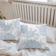 thumbnail image 6 of Blue Sea Turtle Throw Pillow Covers 16x16 Inch Set of 2, Coastal Coral Summer Beach Nautical Waterproof Outdoor Pillow Covers, Decorative Cushion Pillowcases for Couch, Sofa, Bed, Garden, Patio, 6 of 9
