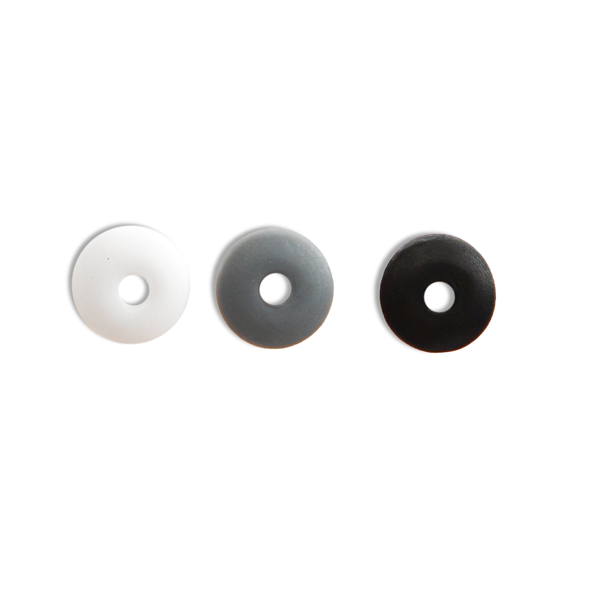 CousinDIY Heishi Bead Waterfall Pack - Black, White & Gray Disc Beads for Crafts