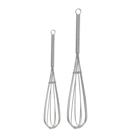 

2pcs 5inch 8inch Stainless Steel Manual Tiny Blending For Cooking Mini Whisk