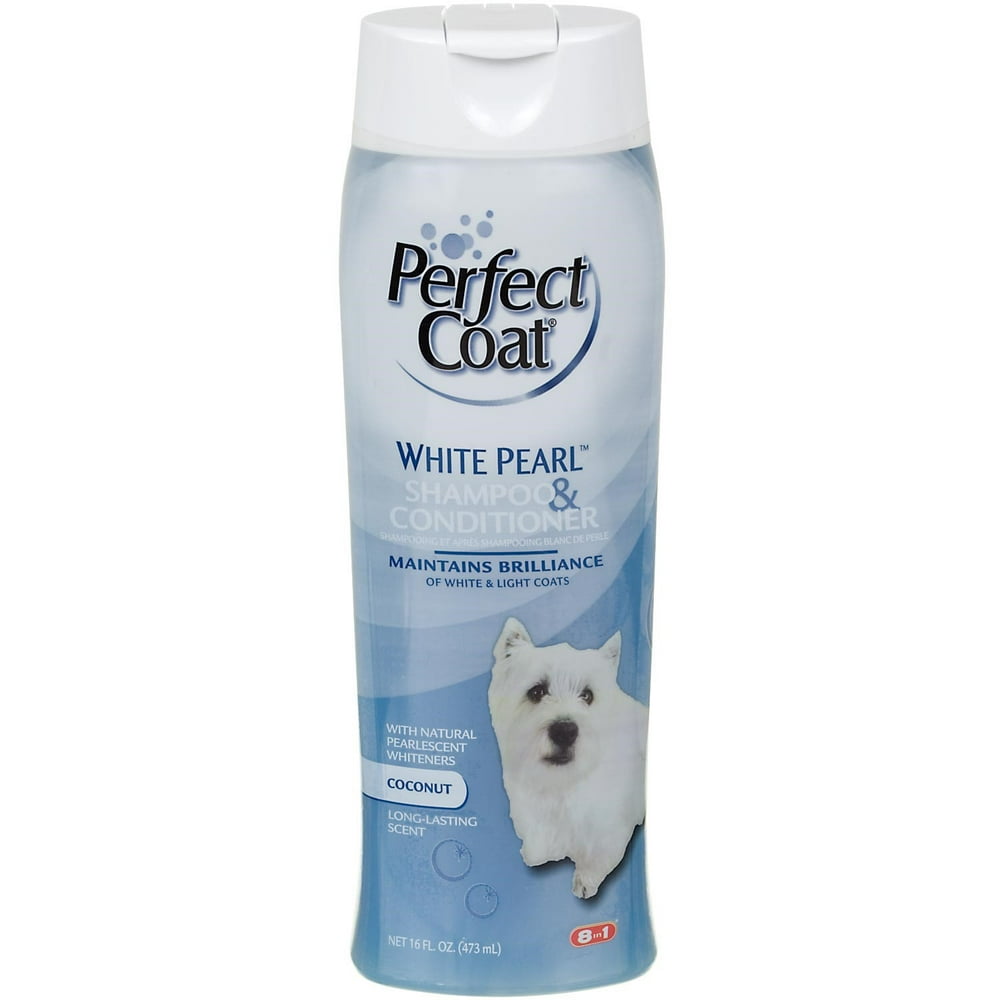 Perfect coat white pearl dog shampoo, 32oz bottle