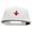White, variant on BlackSmith Embroidered Prostyle Snapback - Red OSFM