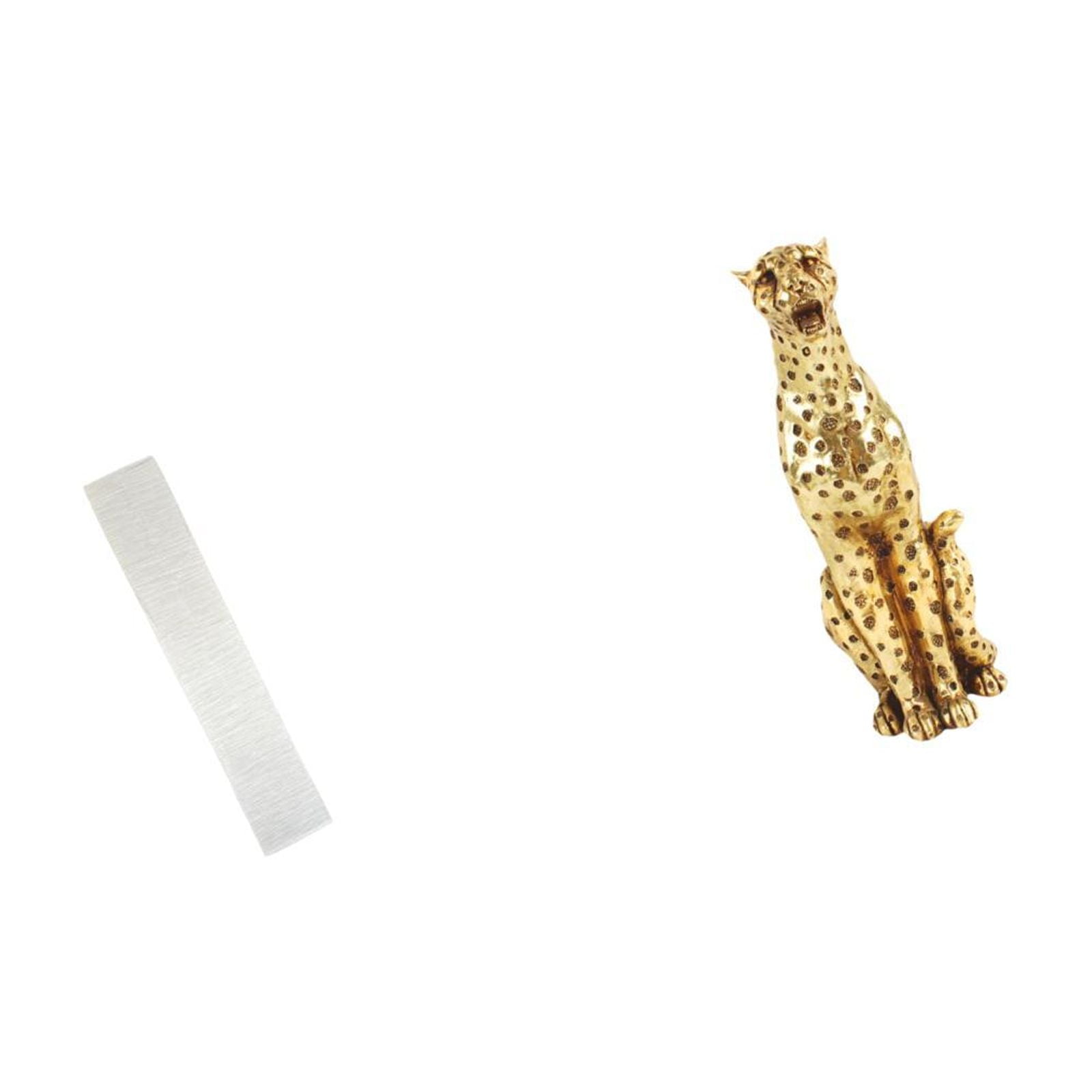 Floor Lamp Shade Cheetah Figurine Light Cover Artistic Paper Material Decorative for Living Room and Office