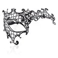 thumbnail image 2 of Máscara MYMENU Masquerade con diamantes de imitación brillantes de metal veneciano para mujer, 2 of 7