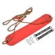 thumbnail image 3 of Asiento de columpio EVA, tablero blando rojo, cuerda ajustable, kit de accesorios para juegos infantiles, juego de columpios para exteriores, 3 of 14