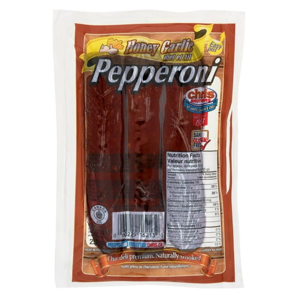 Chris Brothers Pepperoni Au Miel Et Ail 250 grammes