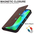 thumbnail image 2 of Dteck Strong Magnetic Case for iPhone 16 Pro Max, Compatible with MagSafe, iPhone 16 Pro Max Wallet Case with RFID Blocking Holder Slots, PU Leather Flip Folio Cover Kickstand Shockproof,Coffee, 2 of 9